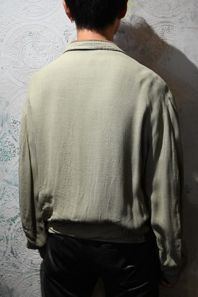 us 1950's rayon reversible jacket