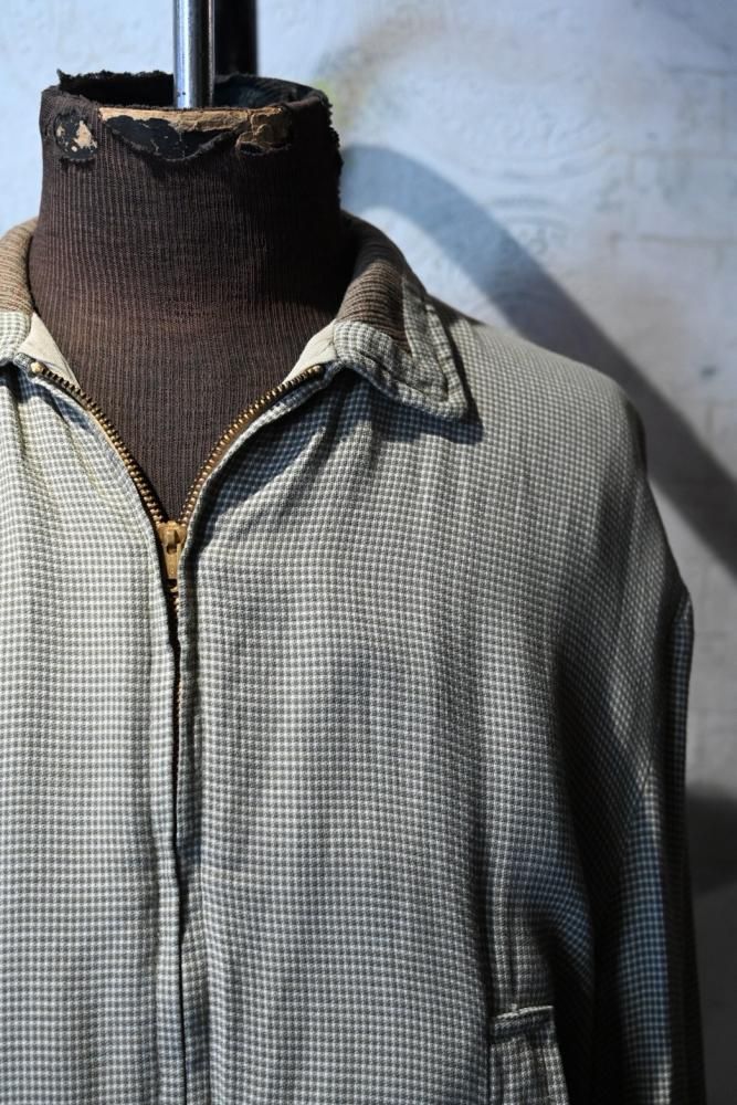 us 1950's rayon reversible jacket