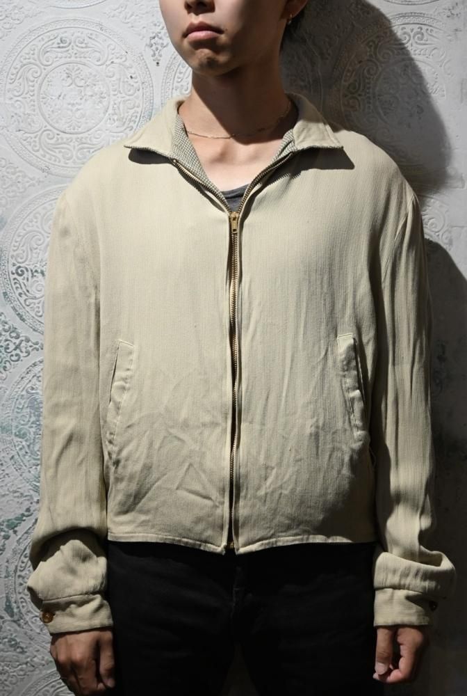 us 1950's rayon reversible jacket