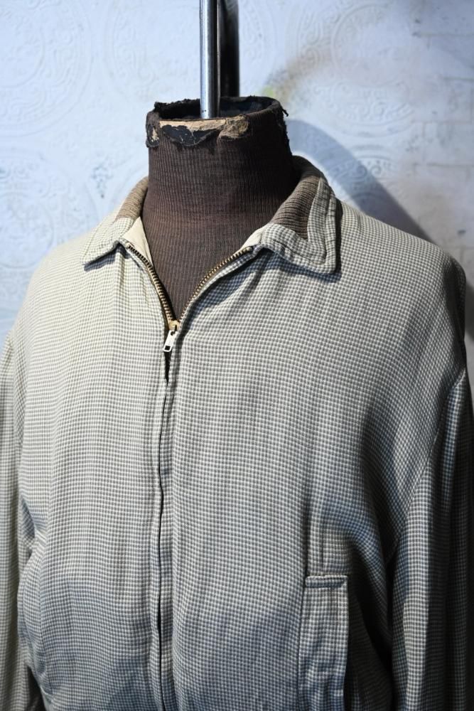 us 1950's rayon reversible jacket