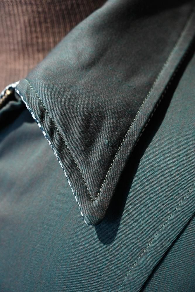 us 1950's rayon gabardine reversible jacket