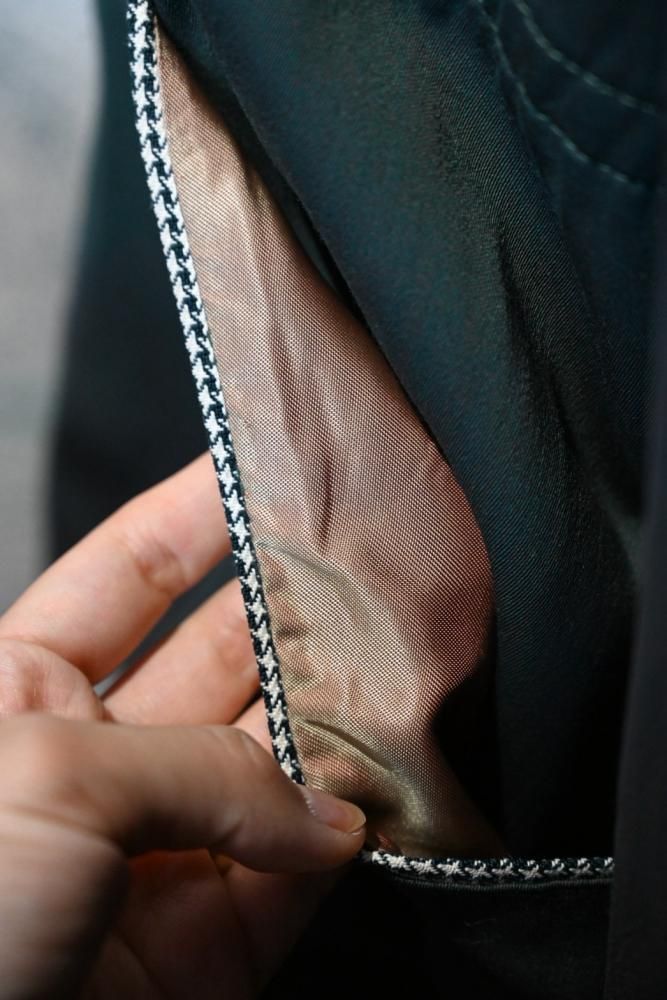 us 1950's rayon gabardine reversible jacket