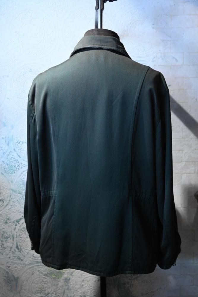 us 1950's rayon gabardine reversible jacket