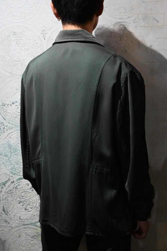 us 1950's rayon gabardine reversible jacket