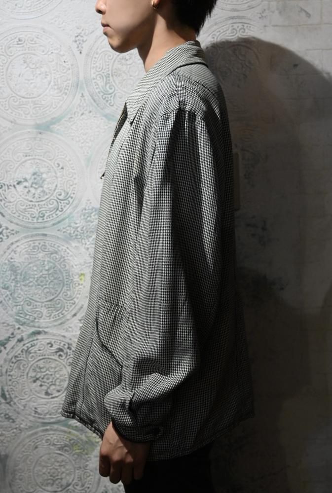 us 1950's rayon gabardine reversible jacket