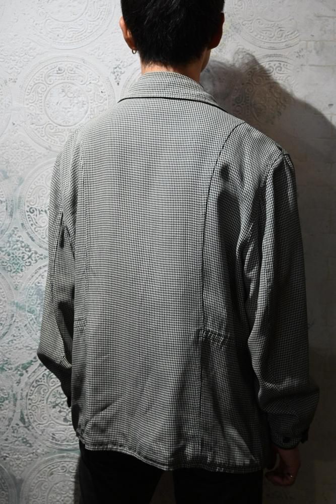 us 1950's rayon gabardine reversible jacket