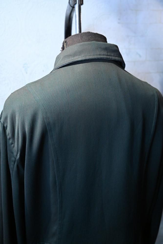 us 1950's rayon gabardine reversible jacket