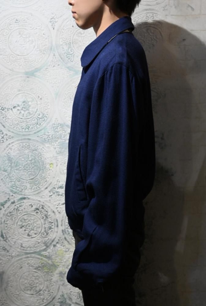 us 1950's rayon slab  check reversible jacket