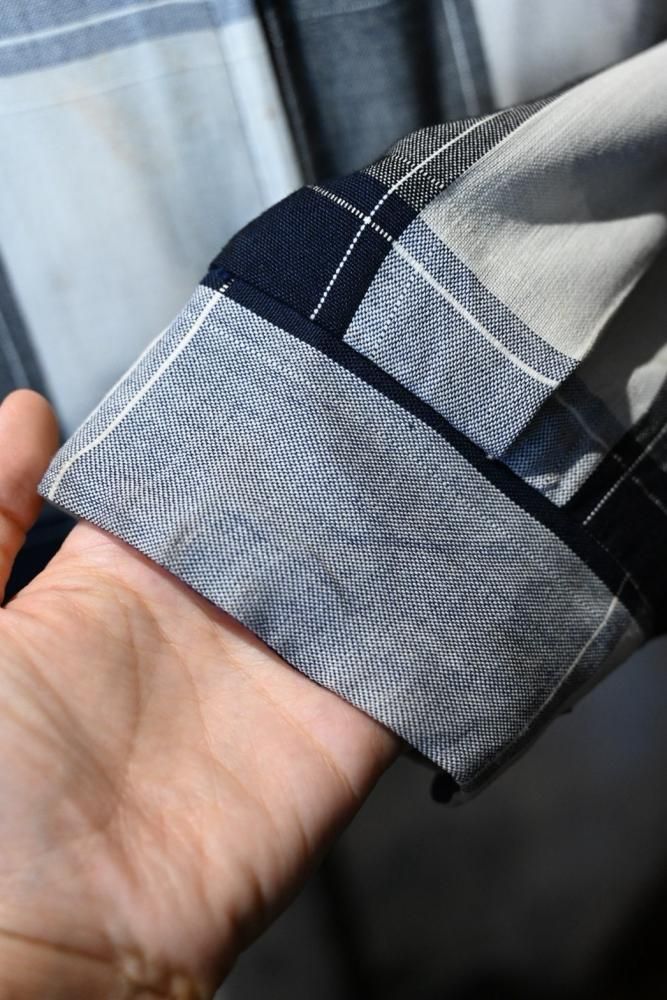 us 1950's rayon slab  check reversible jacket