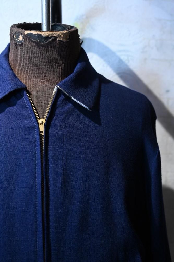 us 1950's rayon slab  check reversible jacket