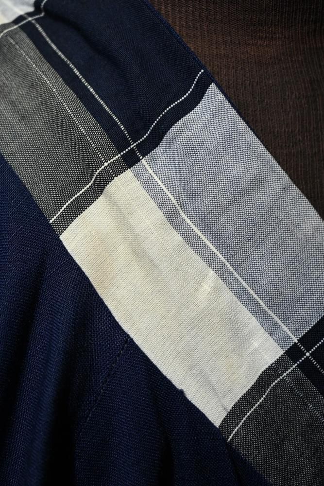 us 1950's rayon slab  check reversible jacket