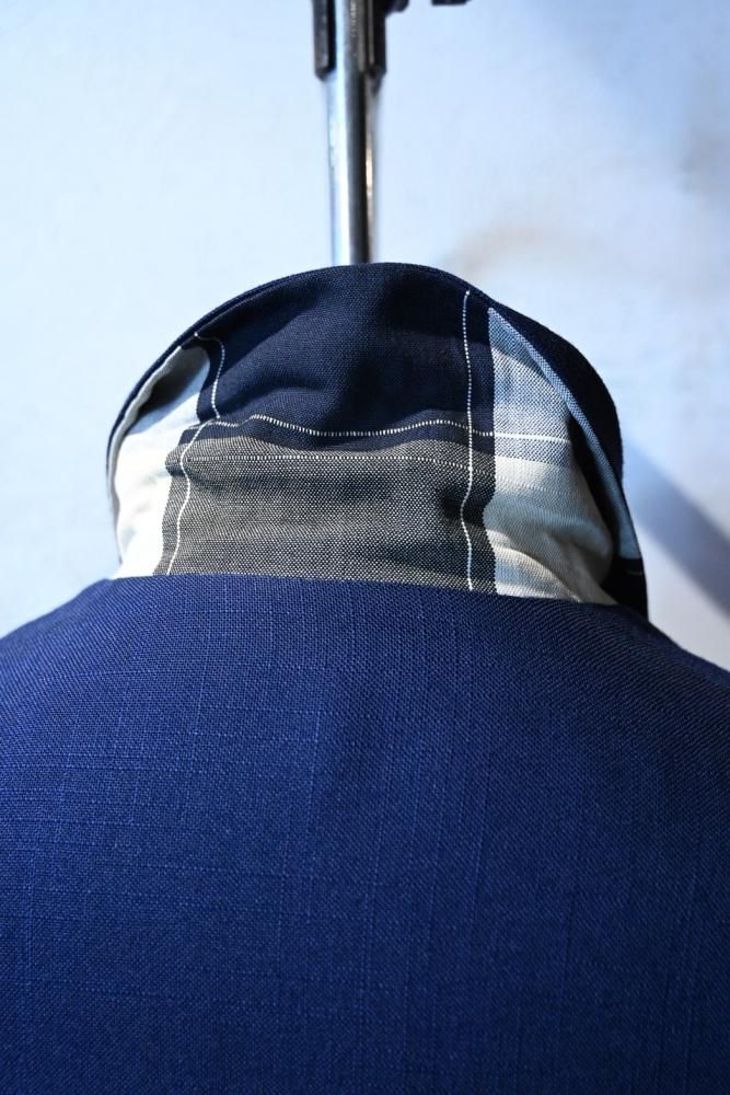 us 1950's rayon slab  check reversible jacket