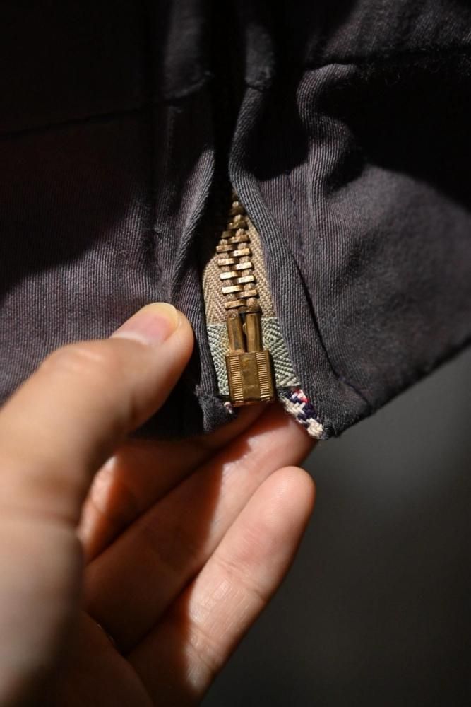 us 1950's rayon gaberdine reversible jacket