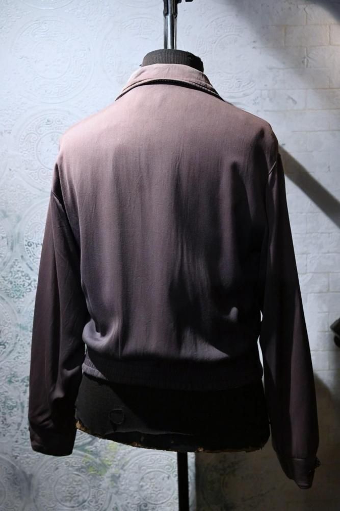 us 1950's rayon gaberdine reversible jacket