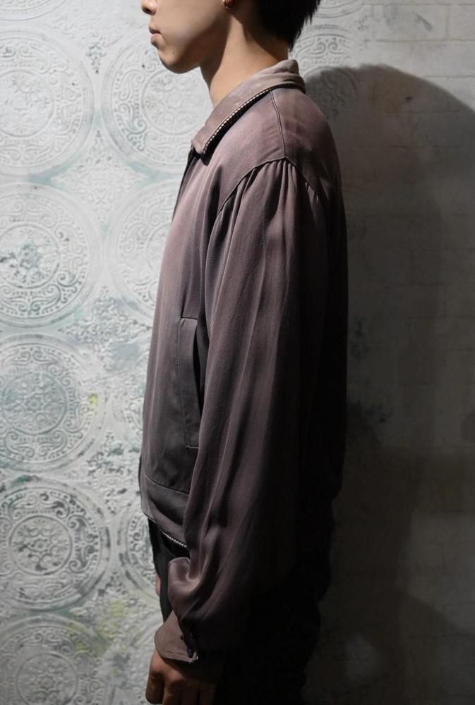 us 1950's rayon gaberdine reversible jacket