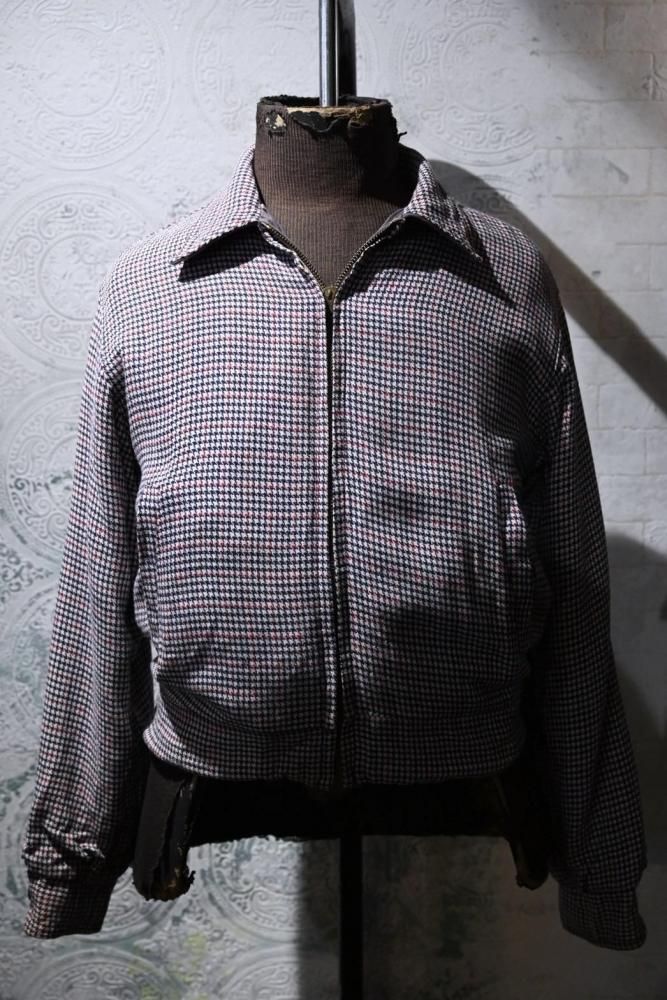 us 1950's rayon gaberdine reversible jacket
