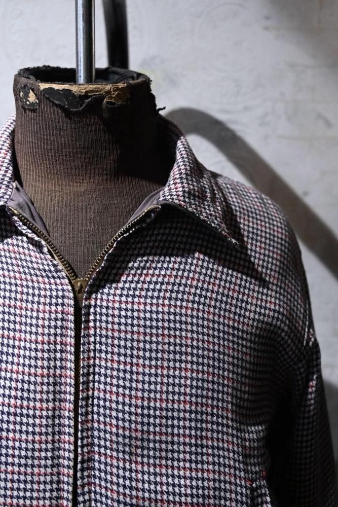 us 1950's rayon gaberdine reversible jacket