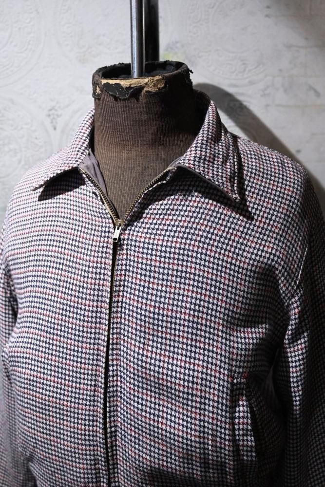 us 1950's rayon gaberdine reversible jacket