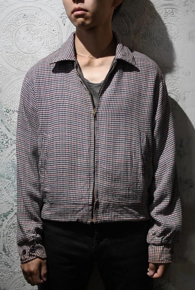 us 1950's rayon gaberdine reversible jacket