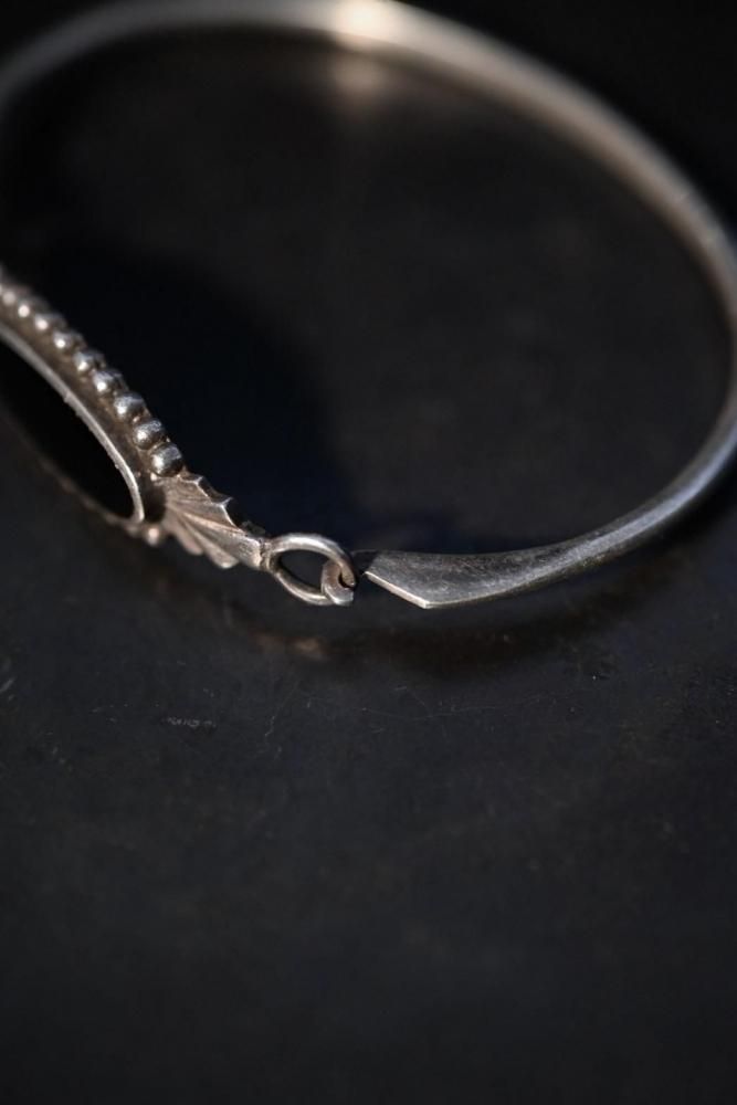Vintage silver  onyx bracelet