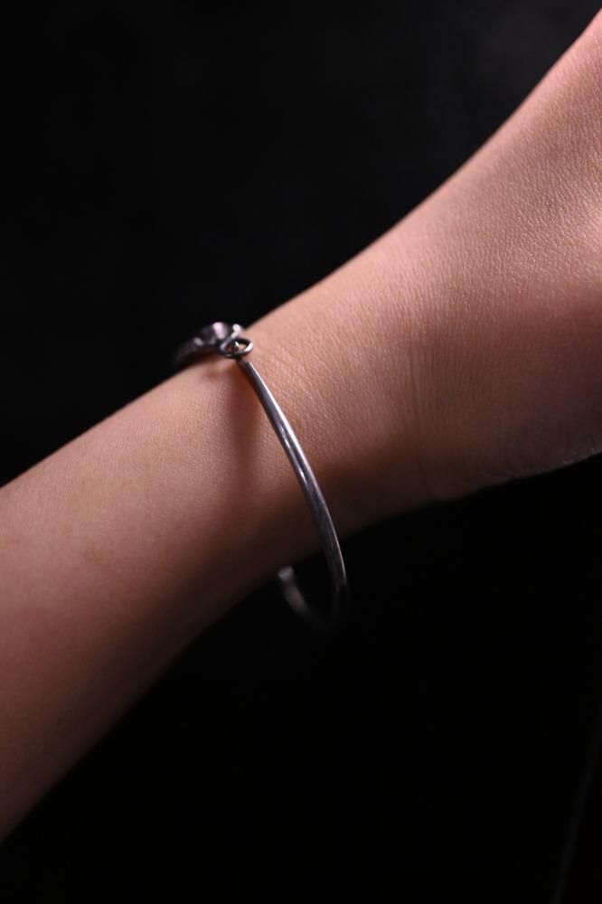 Vintage silver  onyx bracelet