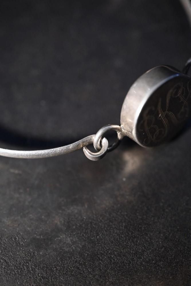 Vintage silver Initial bracelet
