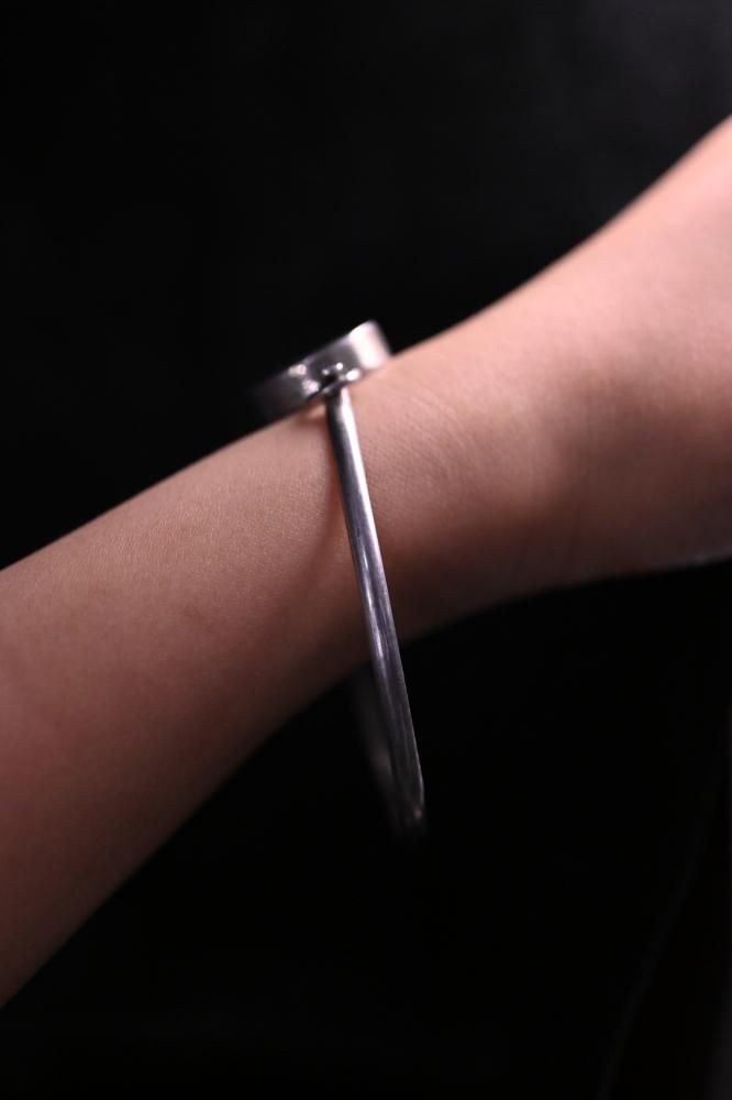 Vintage silver Initial bracelet