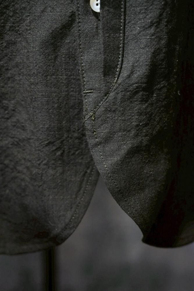 Verthandi carlisle band collar shirt