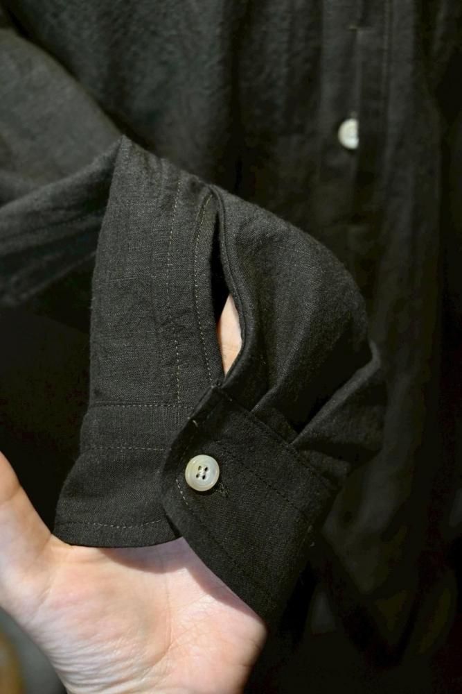 Verthandi carlisle band collar shirt