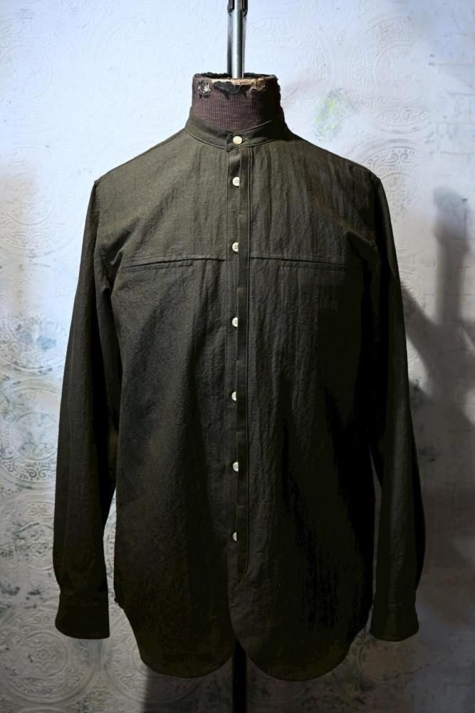 Verthandi carlisle band collar shirt