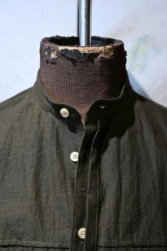 Verthandi carlisle band collar shirt