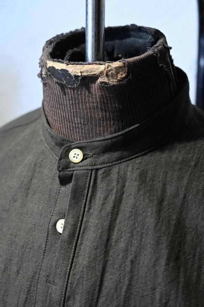 Verthandi carlisle band collar shirt