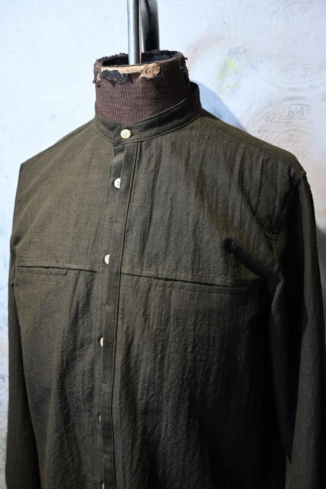 Verthandi carlisle band collar shirt