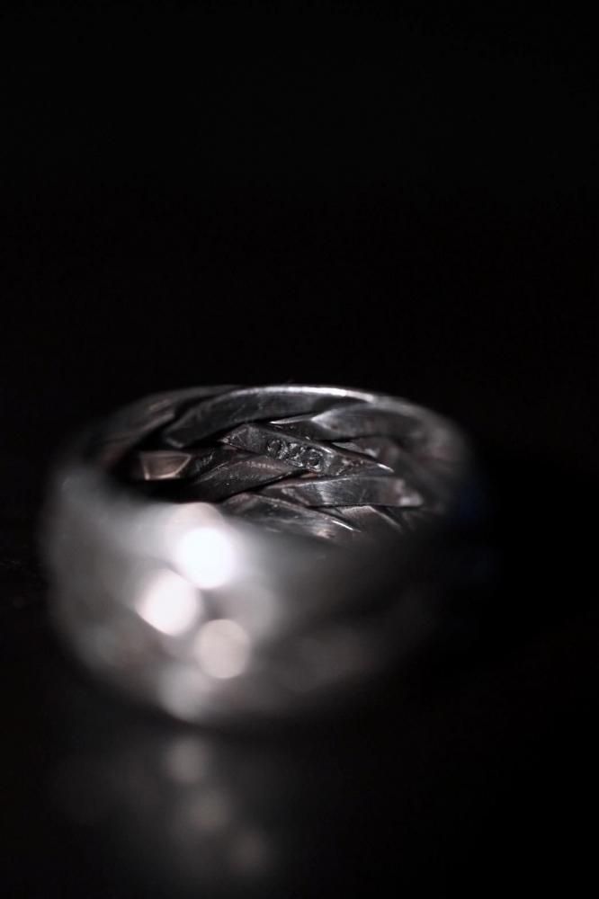 Vintage silver braid ring