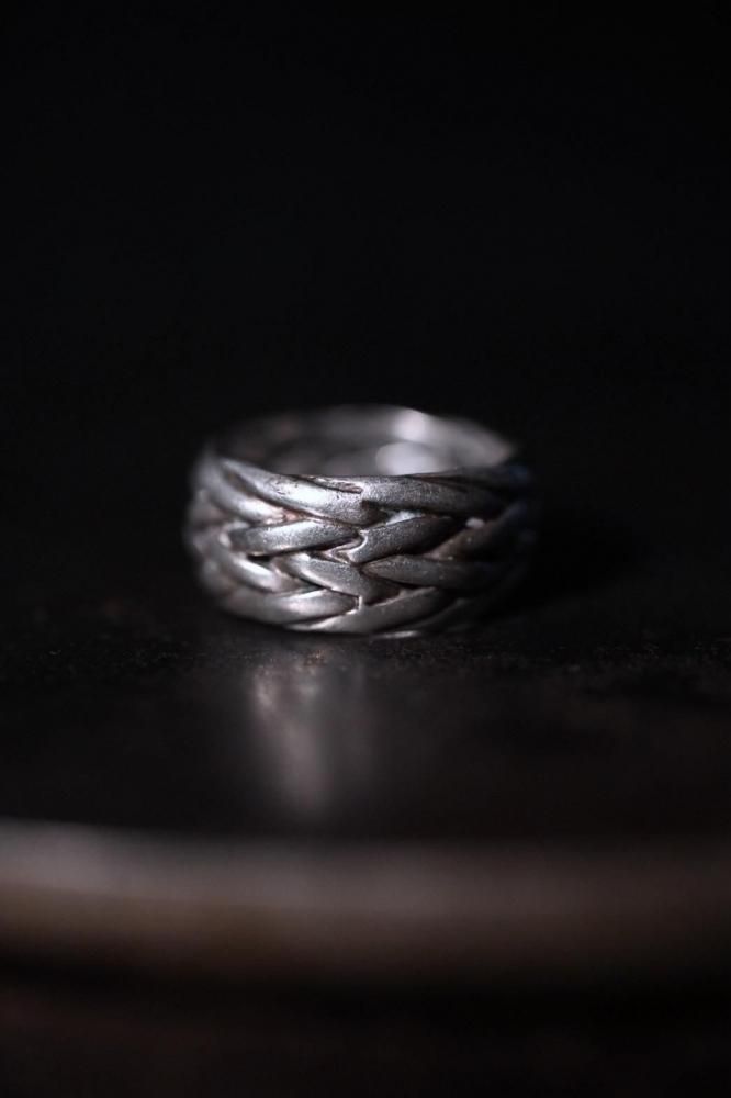 Vintage silver braid ring