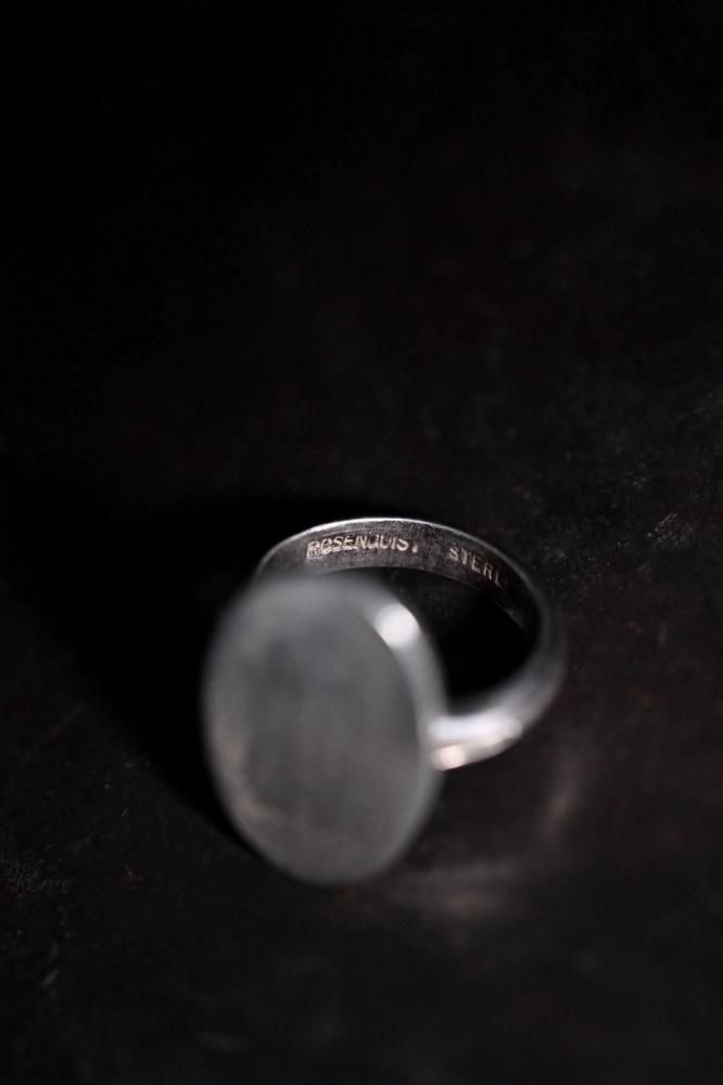 Vintage silver Initial ring