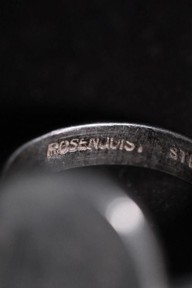 Vintage silver Initial ring