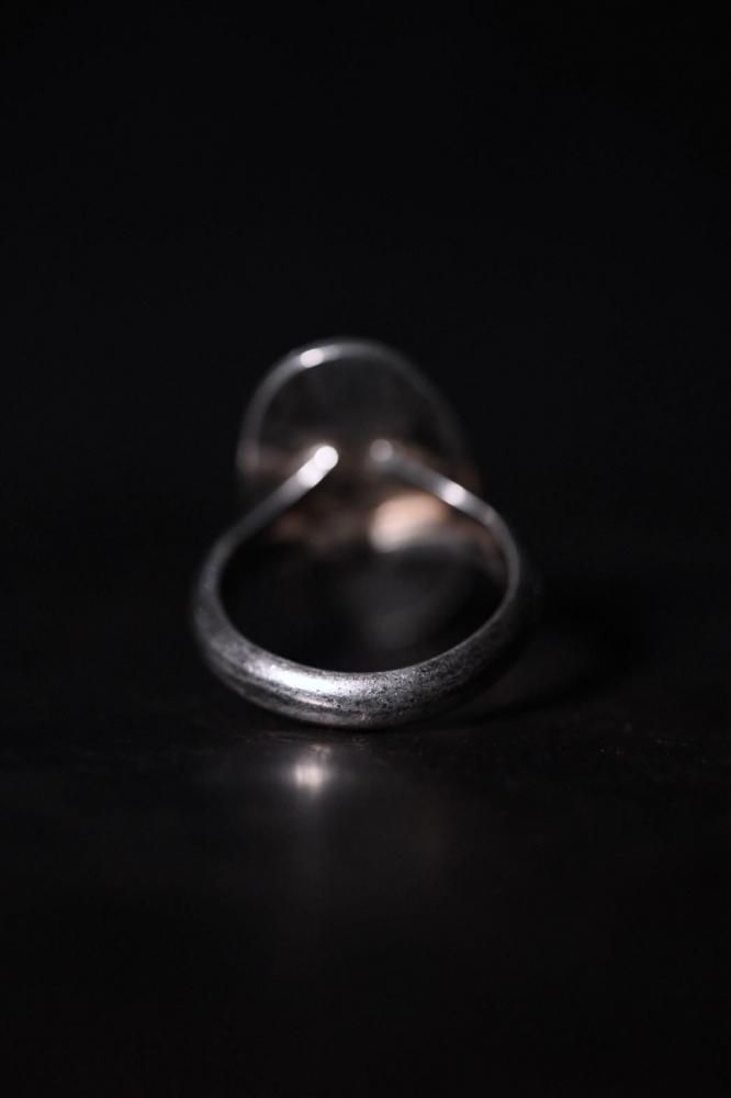 Vintage silver Initial ring