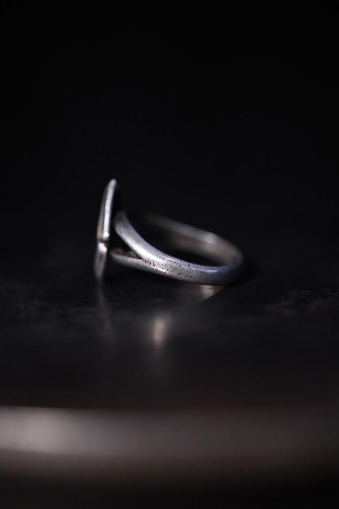 Mid 20th silver college ring