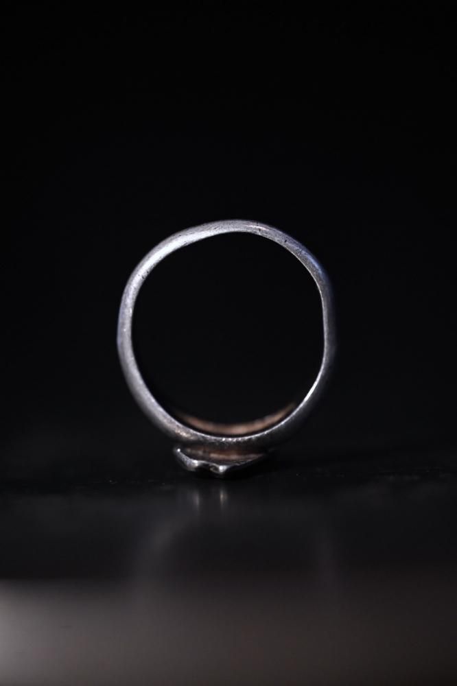 Mid 20th silver college ring