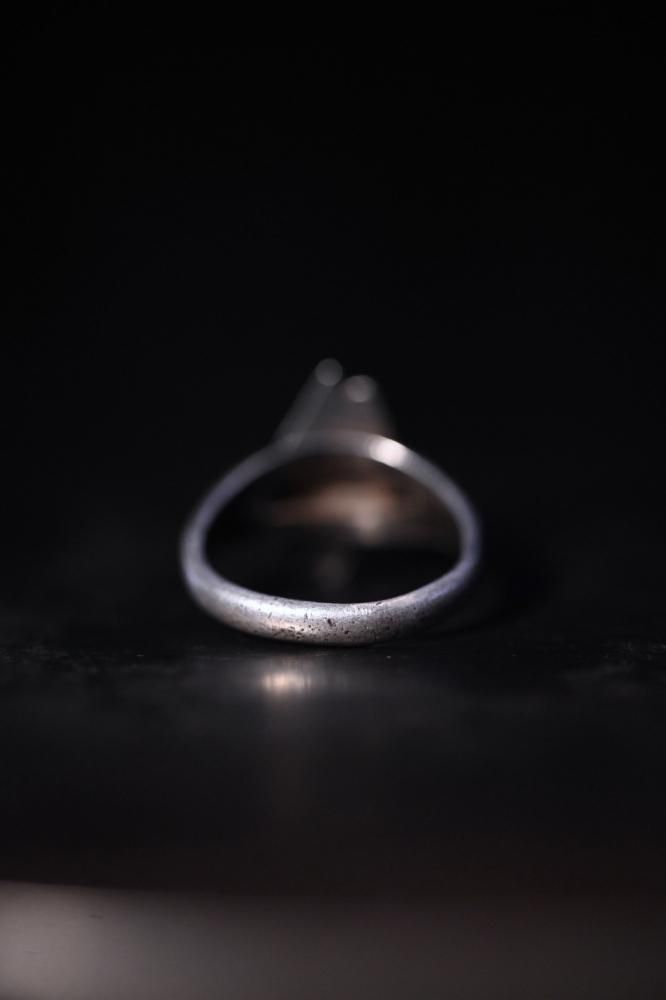 Mid 20th silver college ring