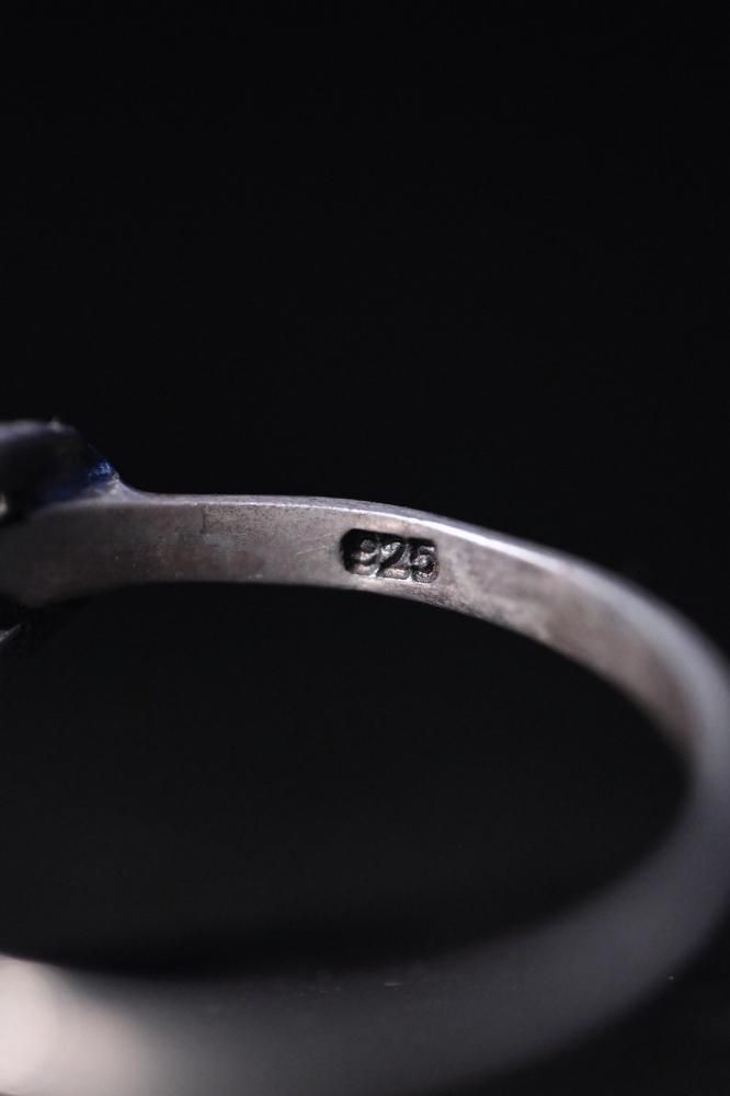 Vintage silver snake ring