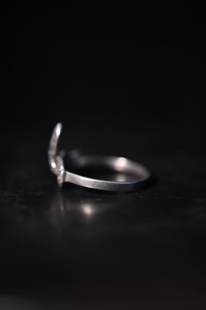 Vintage silver snake ring