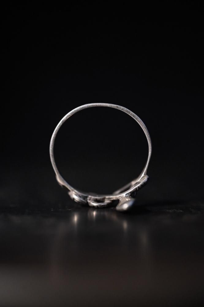 Vintage silver snake ring