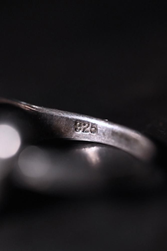 Vintage silver horse ring