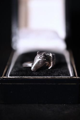 Vintage silver horse ring 13