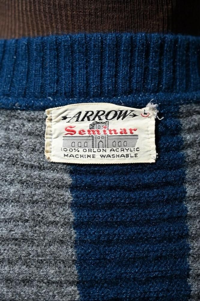 us 1960's "ARROW" zip up cardigan