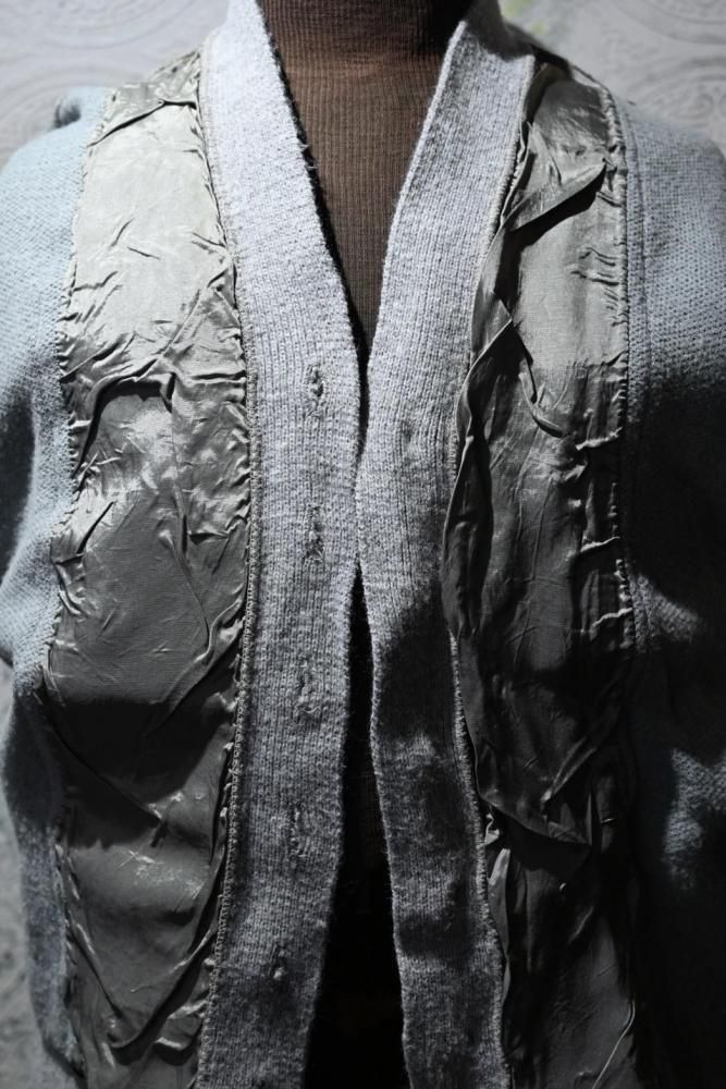 us 1970's suede  knit cardigan