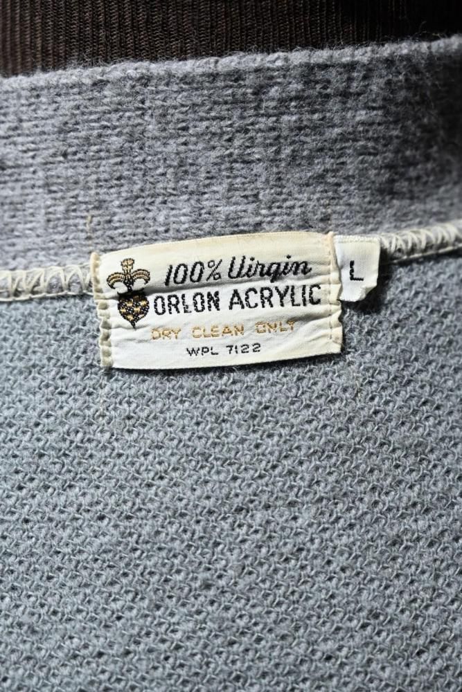 us 1970's suede  knit cardigan