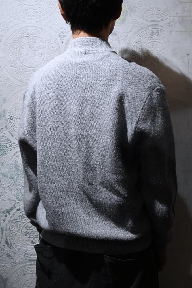 us 1970's suede  knit cardigan